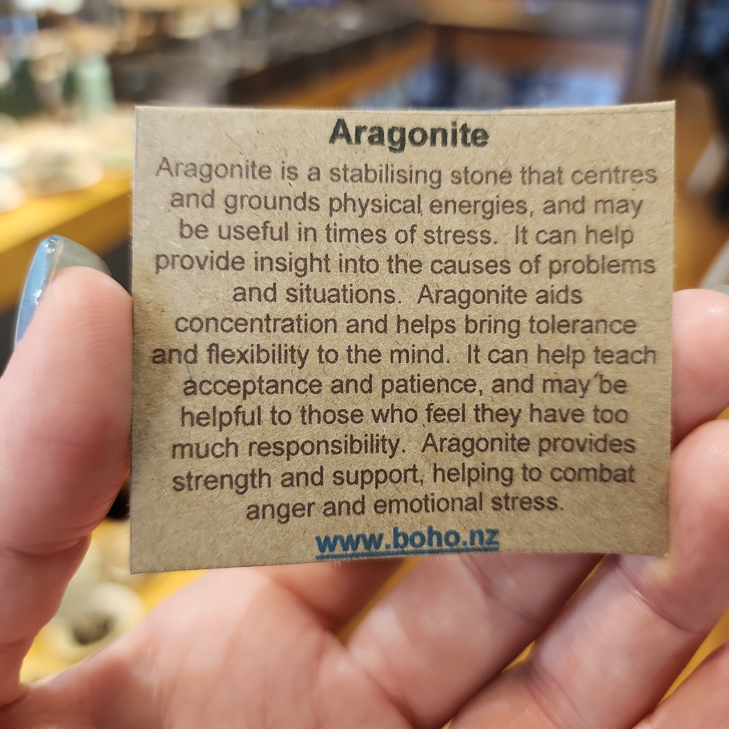 Pink Aragonite Tumble
