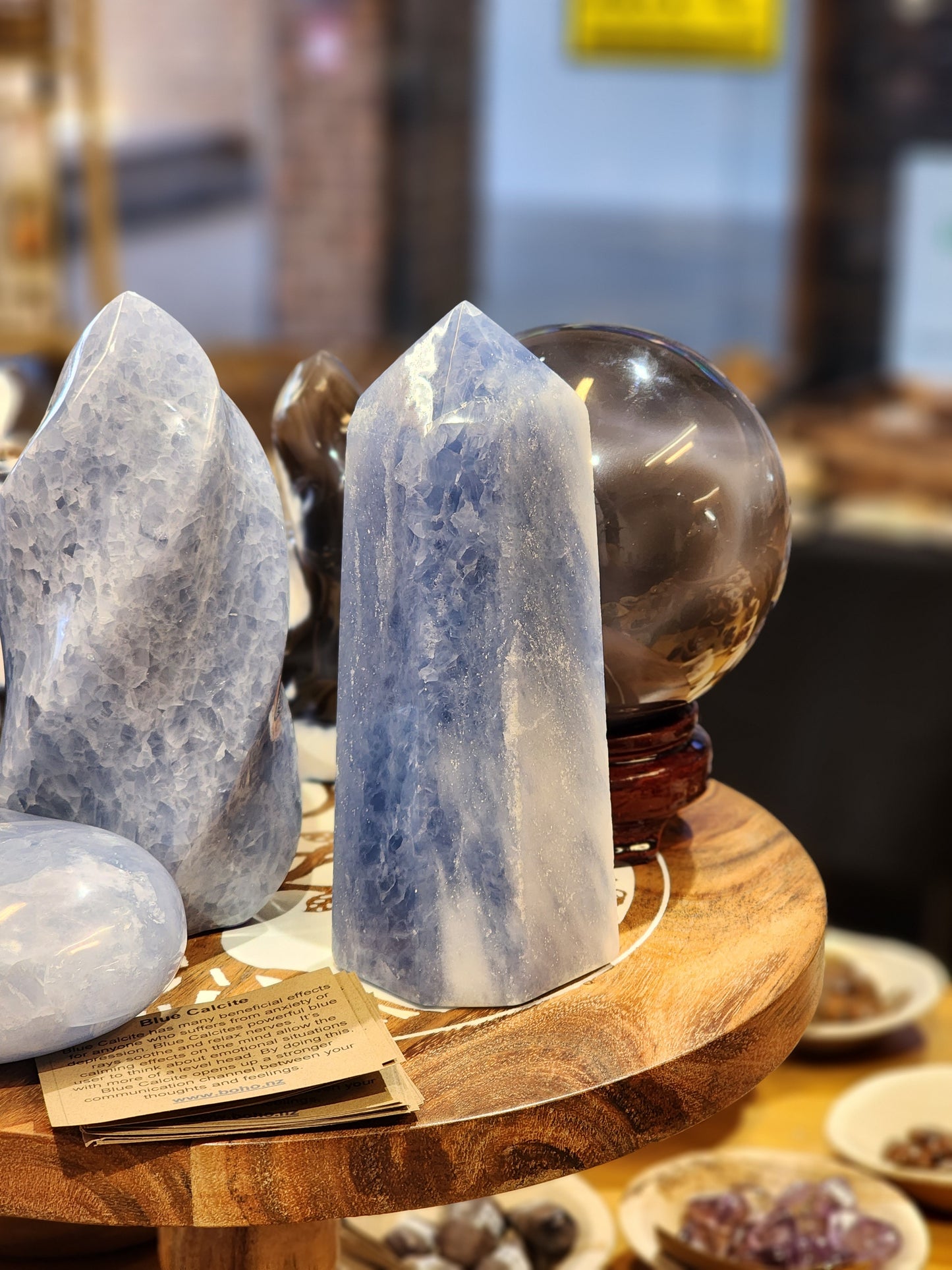 Big Chunky Blue Calcite Tower