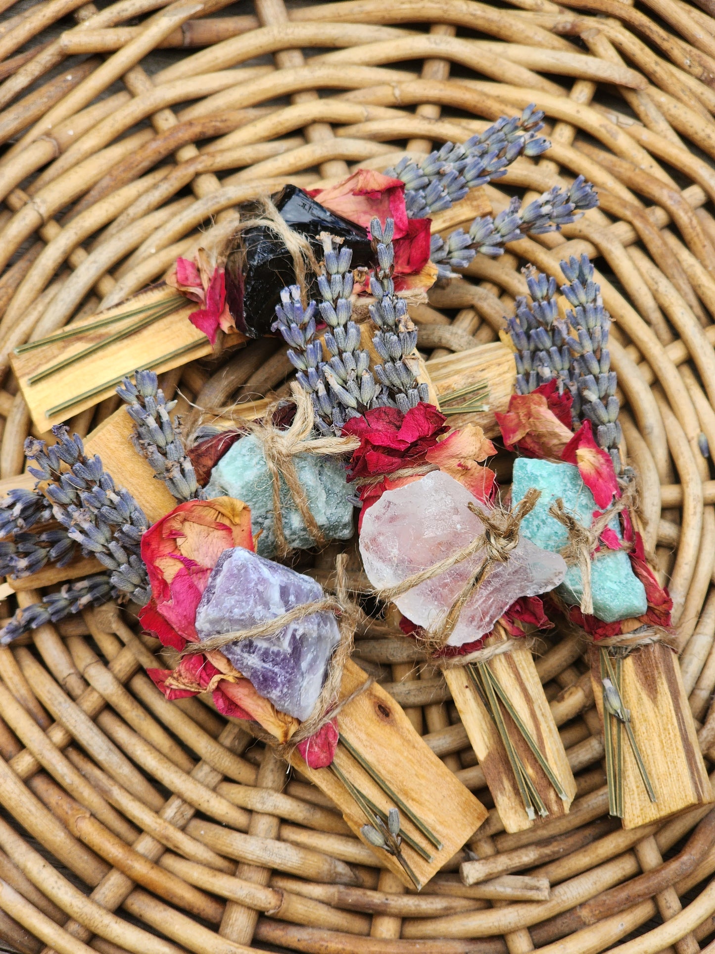Palo Santo with Crystal