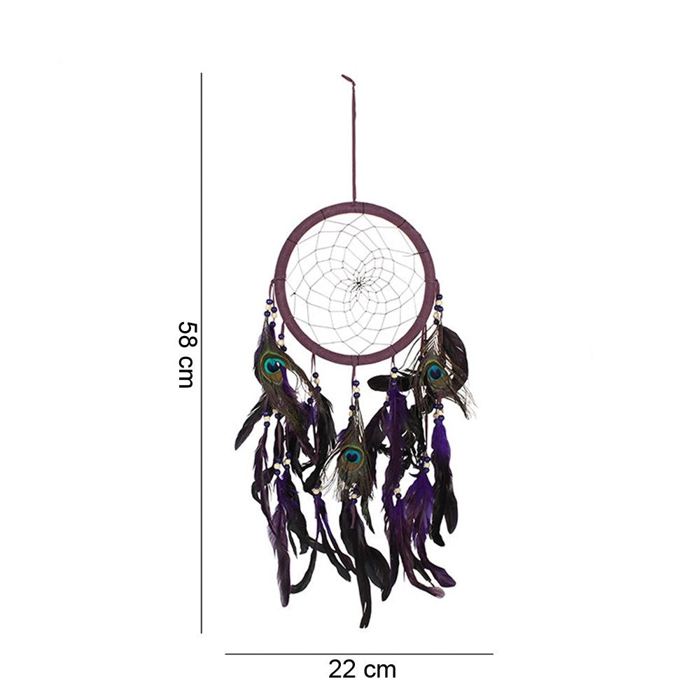 Purple Peacock Dreamcatcher