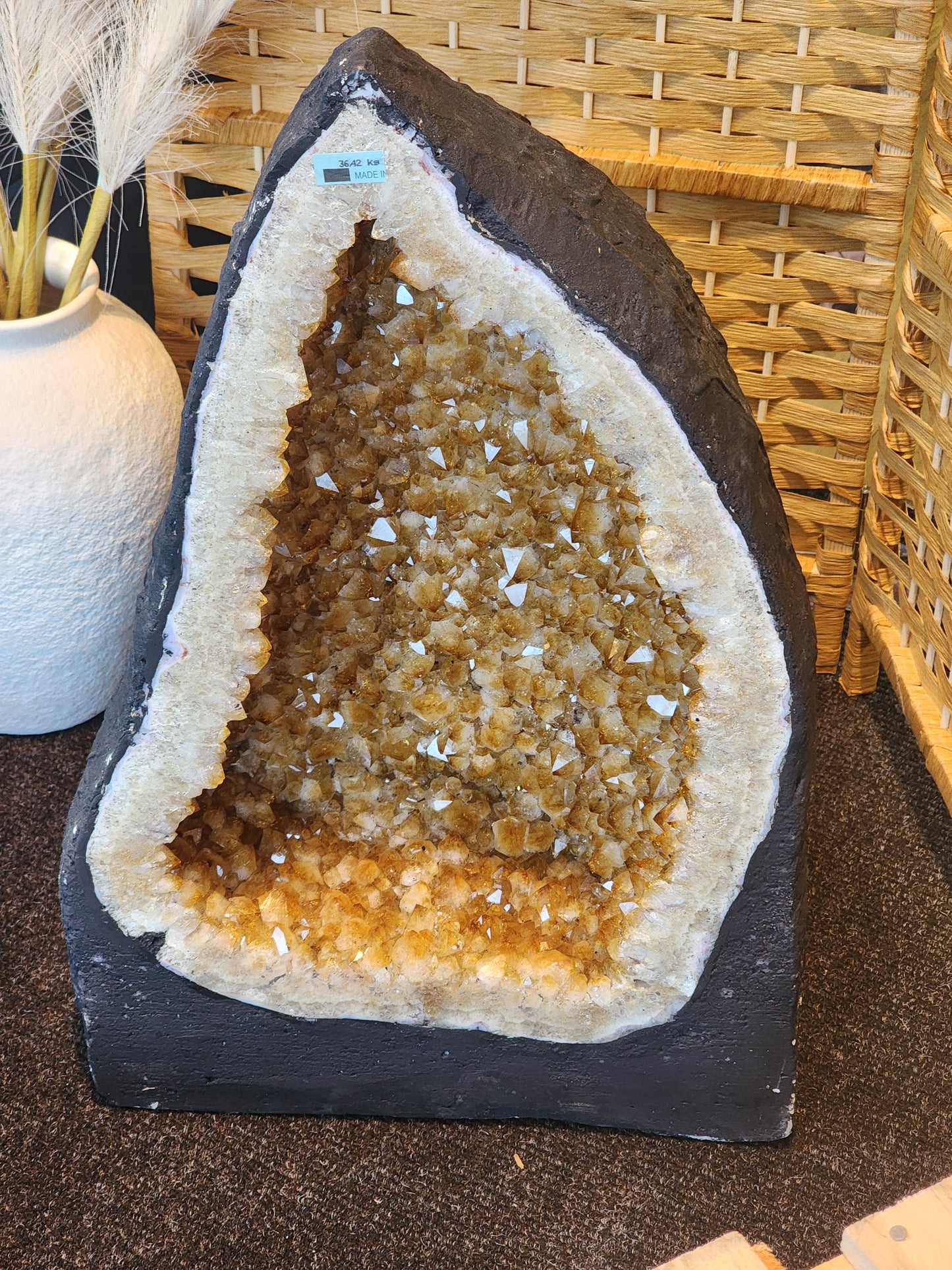 36.42kg Citrine Cave