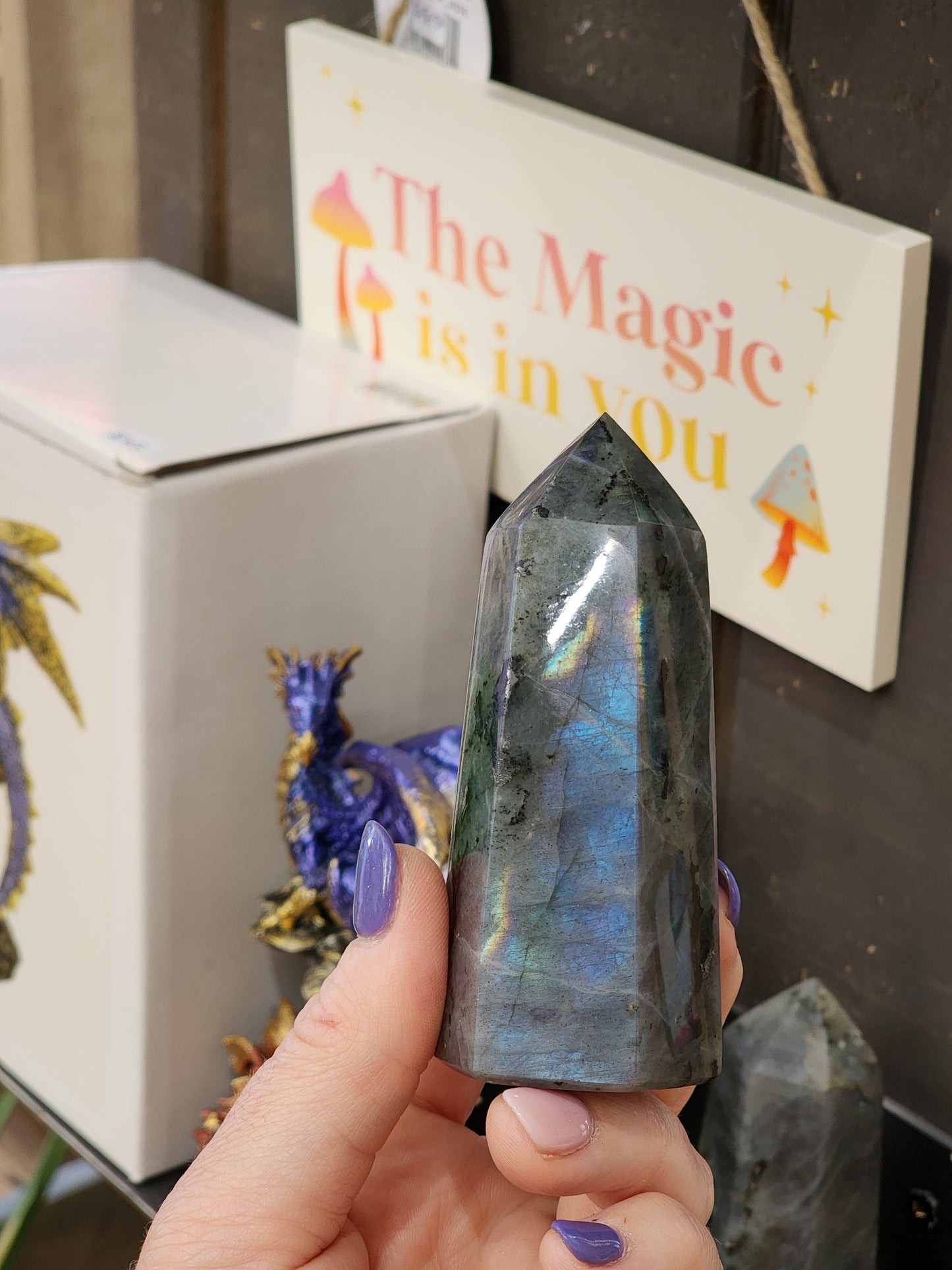 Flashy Labradorite Tower