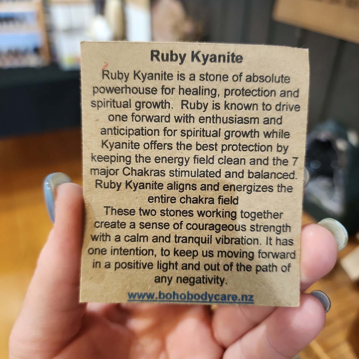 Ruby Kyanite tumble