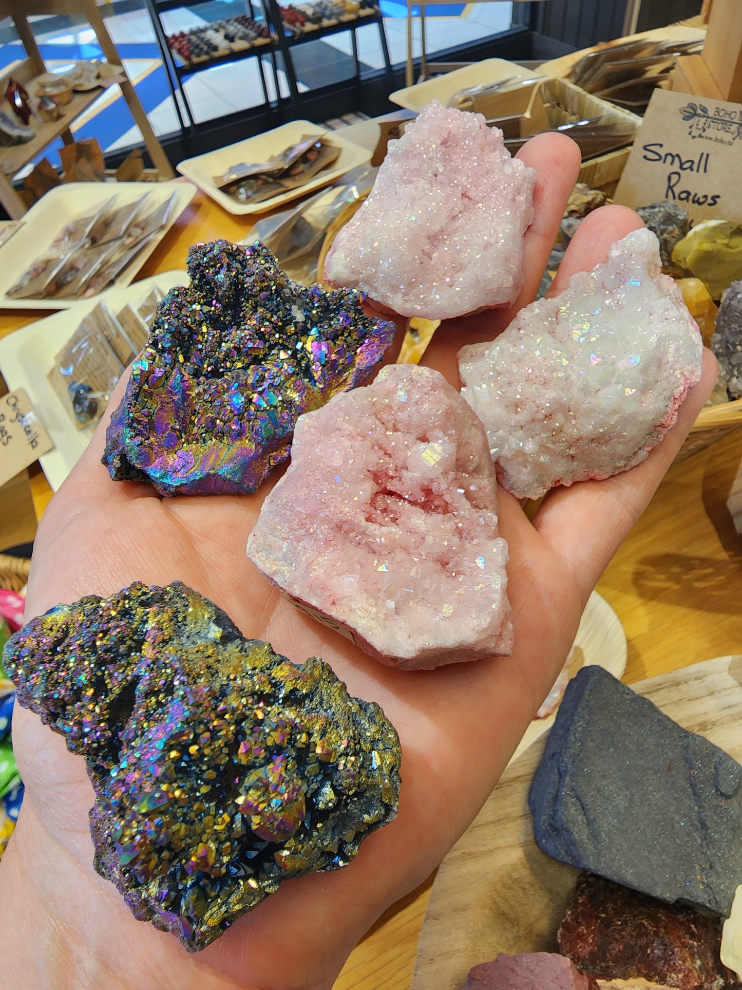 Pink aura quartz