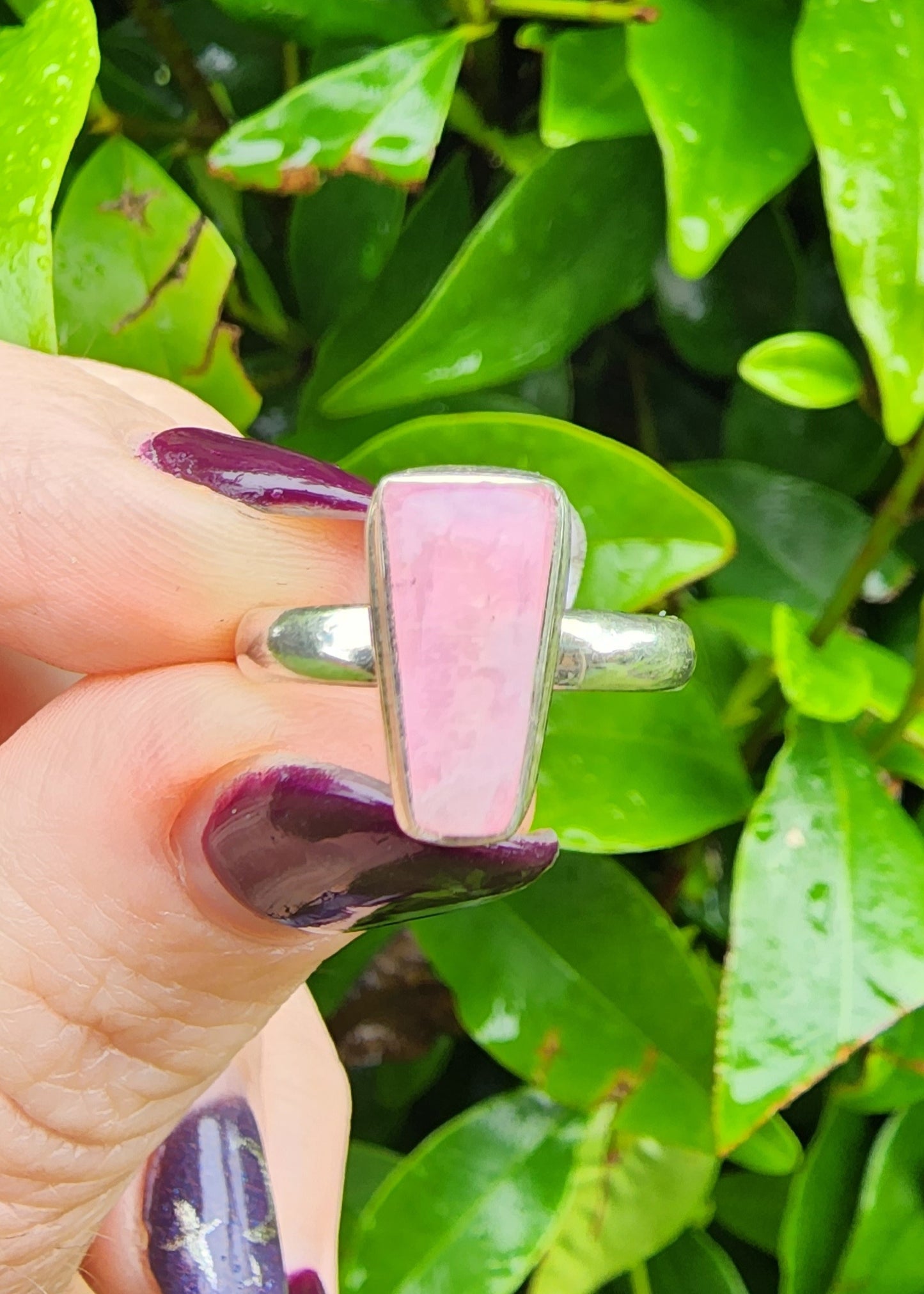 Pink Moonstone Ring