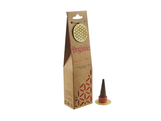 Organic Goodness Dragon's Blood Incense Cones with Holder