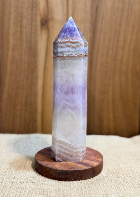 Amethyst & Crazy Lace Agate Tower "Alice”