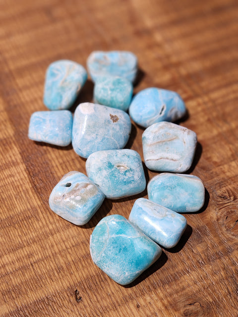 Large Blue Aragonite Tumble