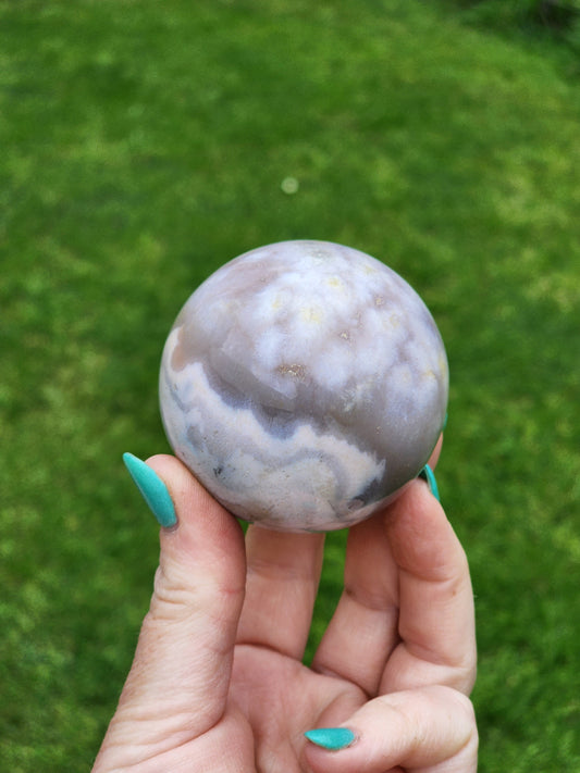 Flower Agate Sphere