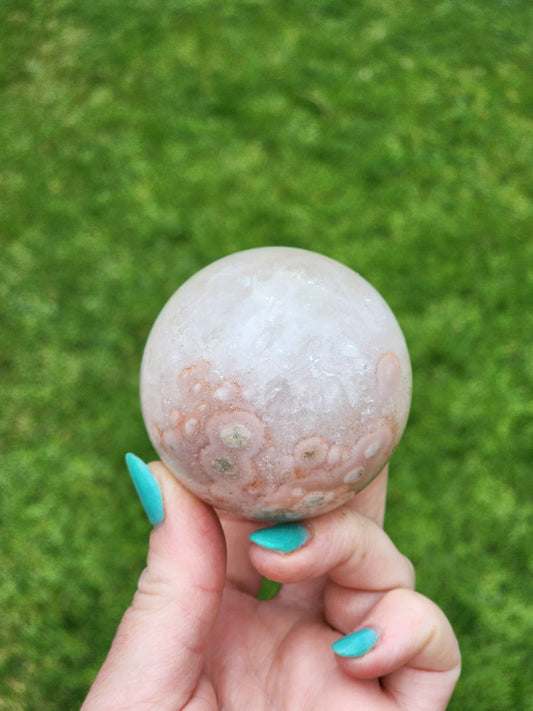 Flower Agate Sphere