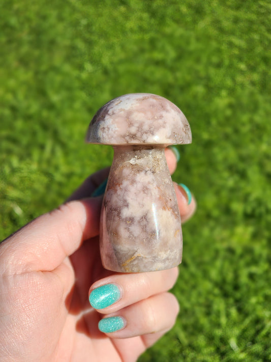 Flower Agate Mushroom