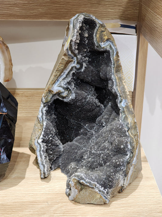 Large Black Amethyst Geode