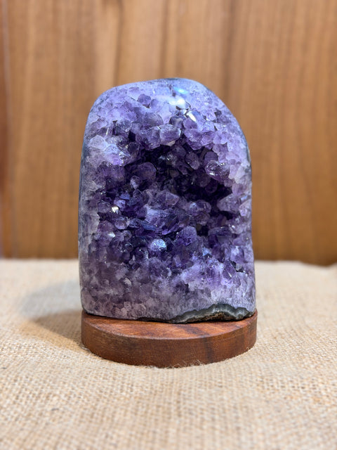 A Grade Polished Edge Cut Base Amethyst “Loki”