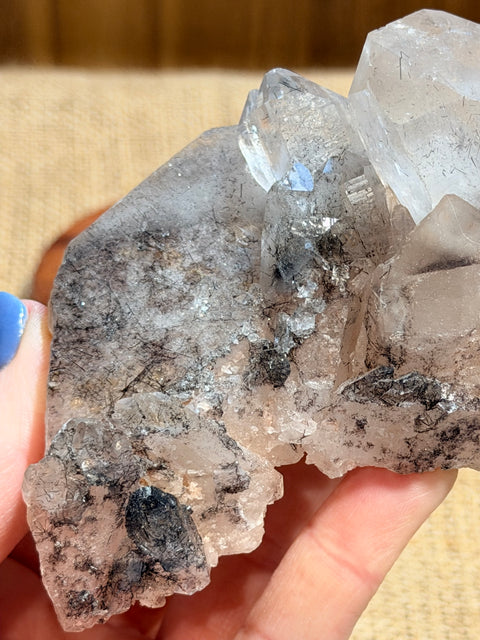 Hollandite Quartz Cluster “