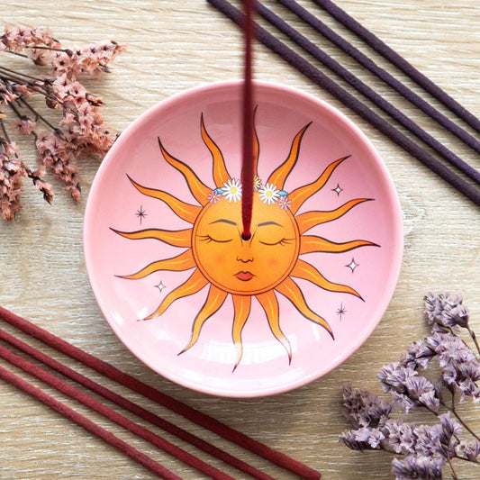 The Sun Celestial Ceramic Incense Holder