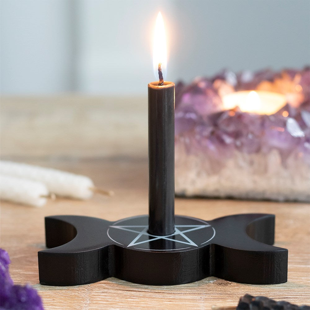 Triple Moon Wish Candle Holder