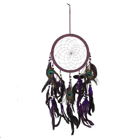 Purple Peacock Dreamcatcher
