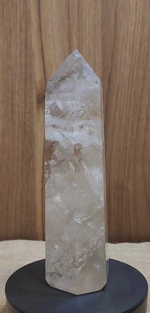 A Grade Clear Quartz Tower "Haven"