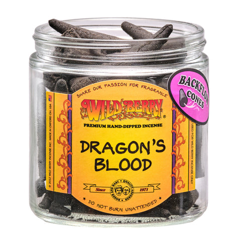 Wild berry Dragon's Blood Backflow Cone