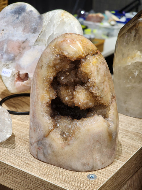 Pink Amethyst with Citrine