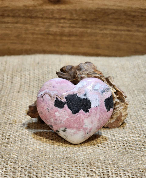 Peruvian Rhodonite Heart "Sadie"