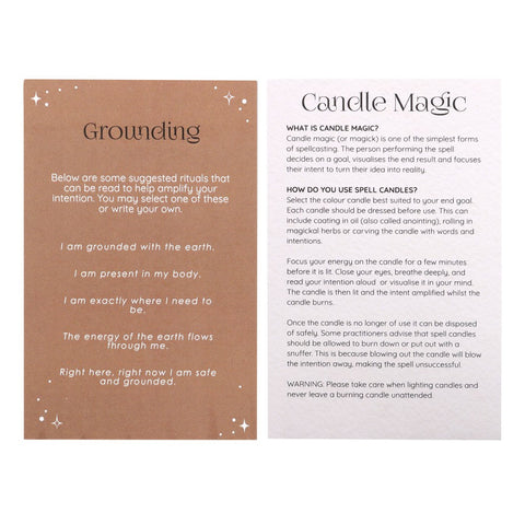 Grounding Spell Candles