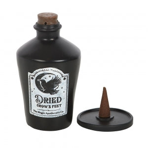 Dried Crow's Feet Resin Incense Cone Burner