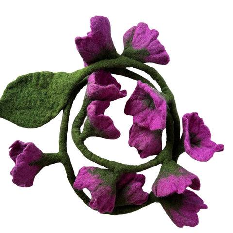 Secret Garden Flower Garland - Purple