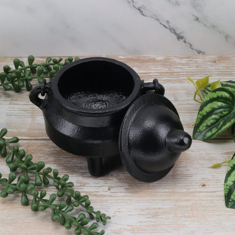 Cast Iron with Handle Cauldron 8cm x 11.5cm