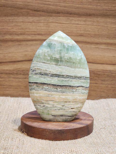 Kiwi Calcite Flame "John"