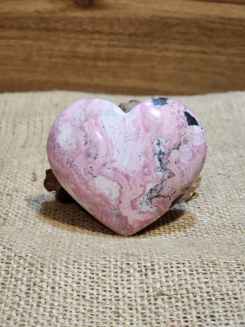 Peruvian Rhodonite Heart "Jude"