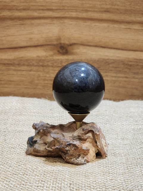 Silversheen Obsidian Sphere "Laura"