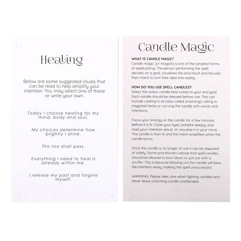 Healing Spell Candles