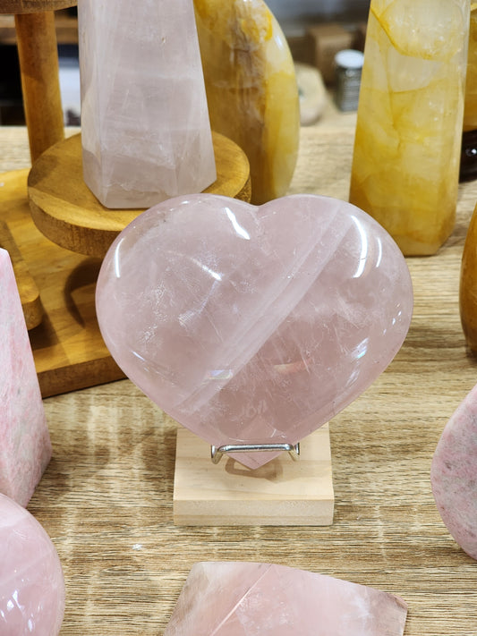 Rose Quartz Heart