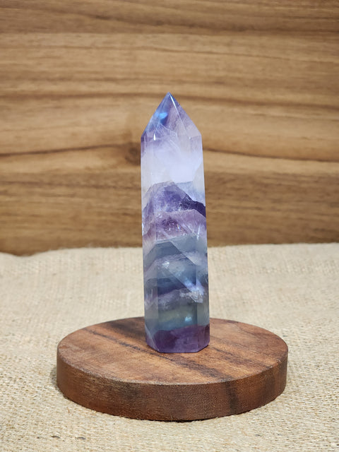 Rainbow Fluorite Tower "Benji"