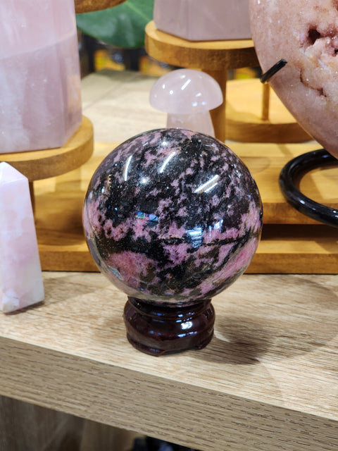 Rhodonite Sphere