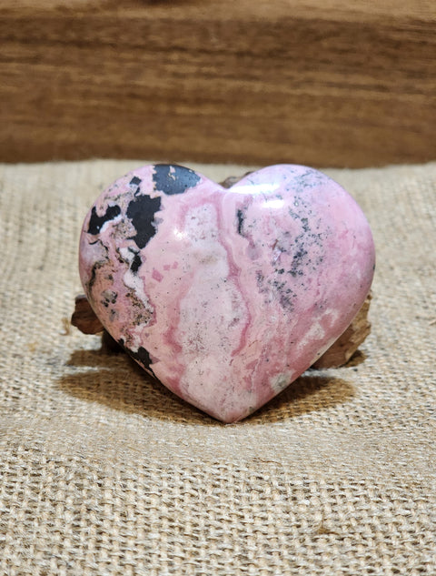 Peruvian Rhodonite Heart "Jude"