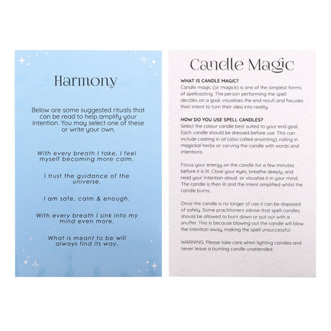 Harmony Spell Candles