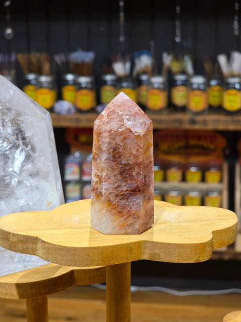 Golden Fire Quartz Point