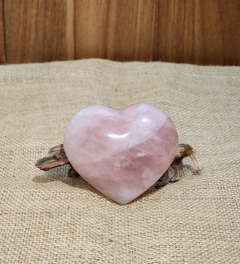 Rose Quartz Heart "Liam"