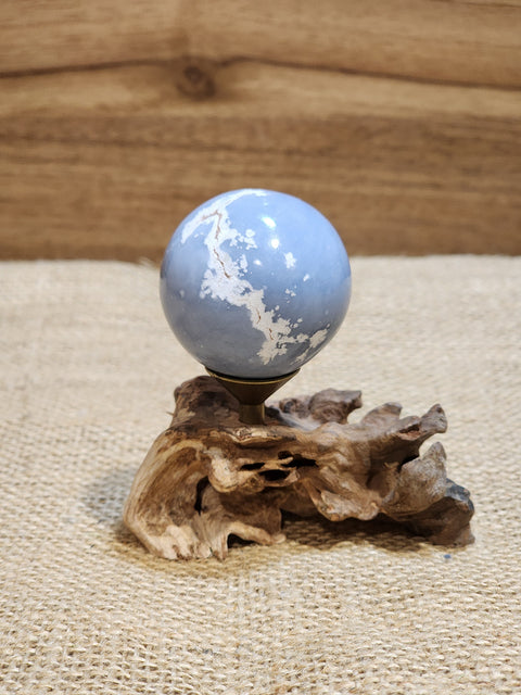 Angelite Sphere "Cruz"