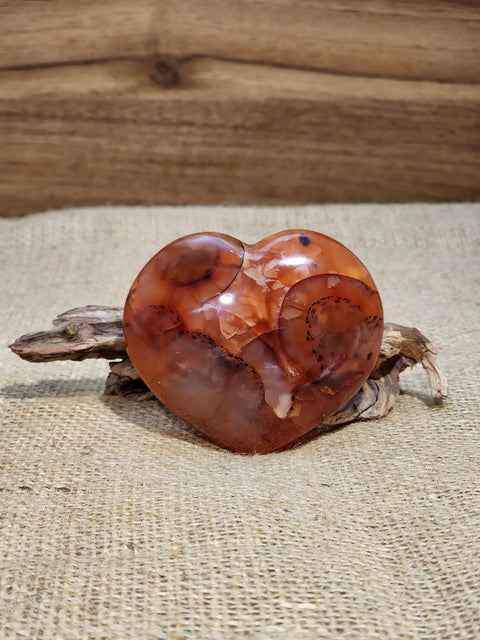 Carnelian Heart "Hugo"