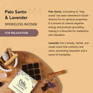 Palo Santo & Lavender Incense Bricks Refill Pack