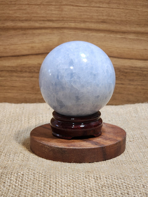 Blue Calcite Sphere "Fiora"