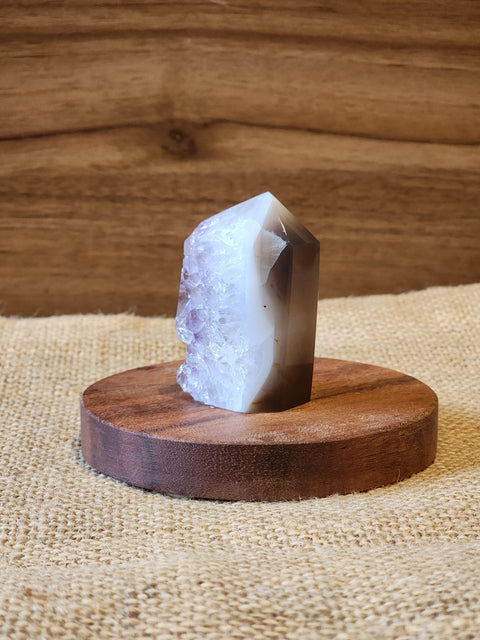 Amethyst & Agate Drusy Point "Evan"