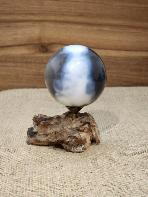Orca Agate Sphere "Mae"