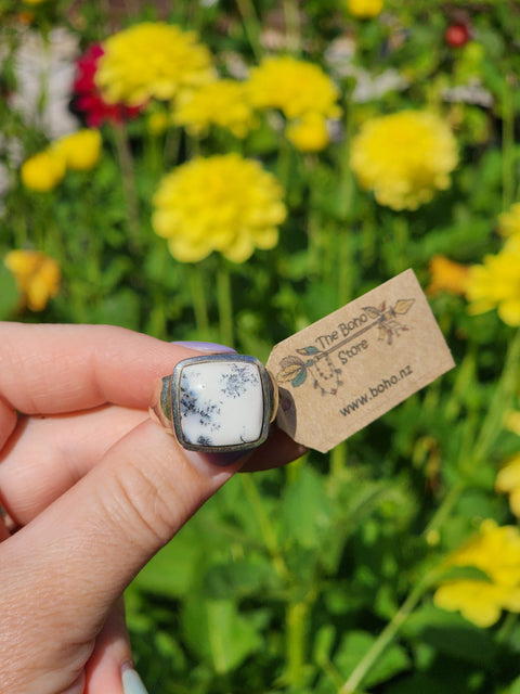 Merlinite in Stirling Silver Size 10.5