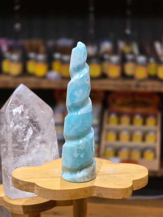 Aragonite Unicorn Horn