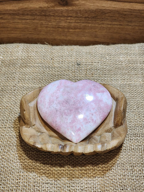 Pink Thulite Heart "Janet"