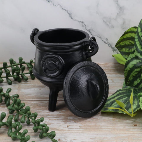 Cast Iron Triple Moon Cauldron 8cm x 12.5cm